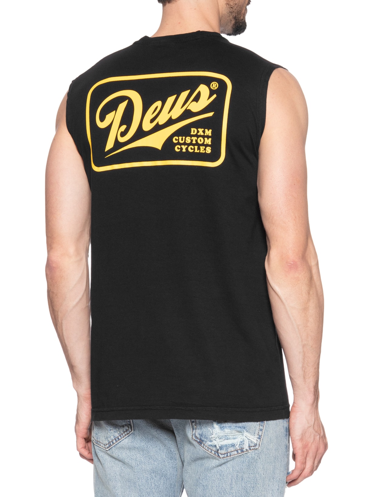 Regata Masculina Phase Muscle Preto Deus Ex Machina