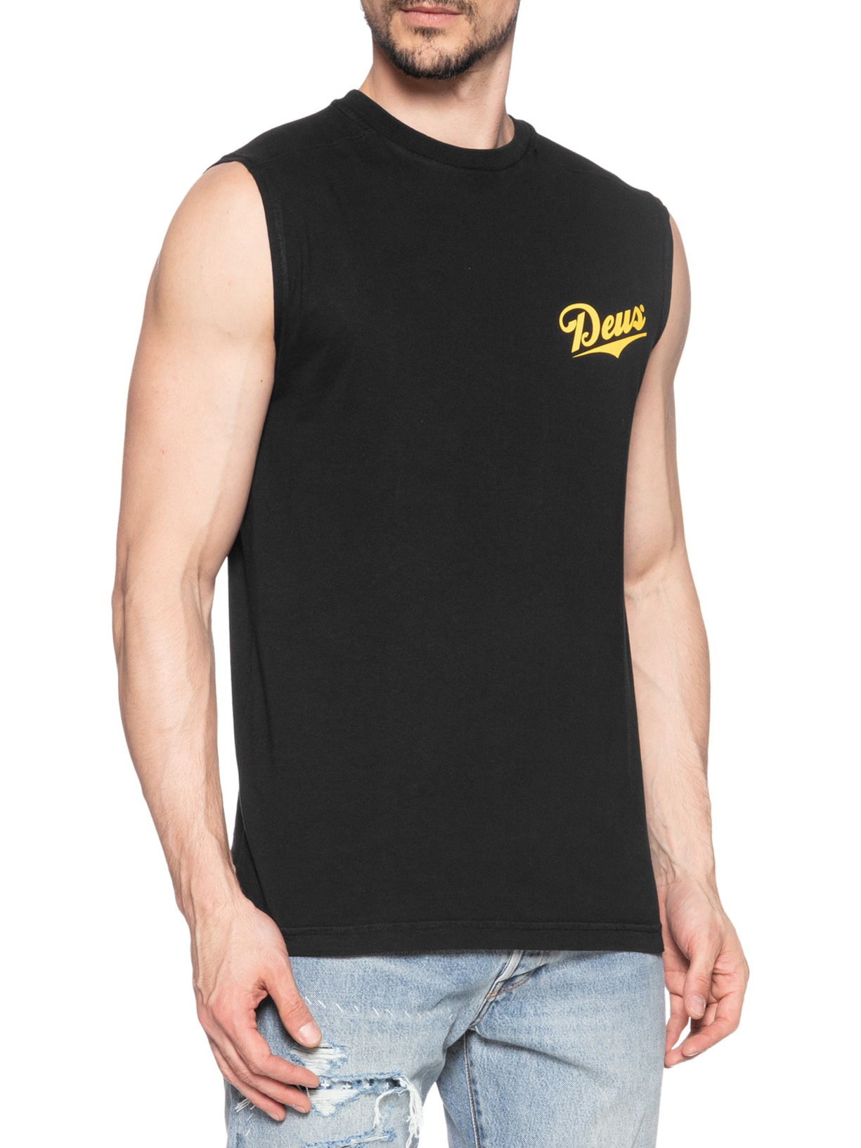Regata Masculina Phase Muscle Preto Deus Ex Machina