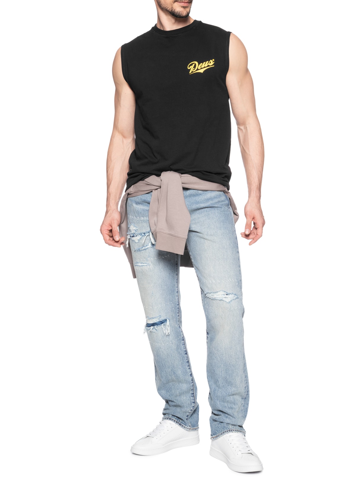 Regata Masculina Phase Muscle Preto Deus Ex Machina