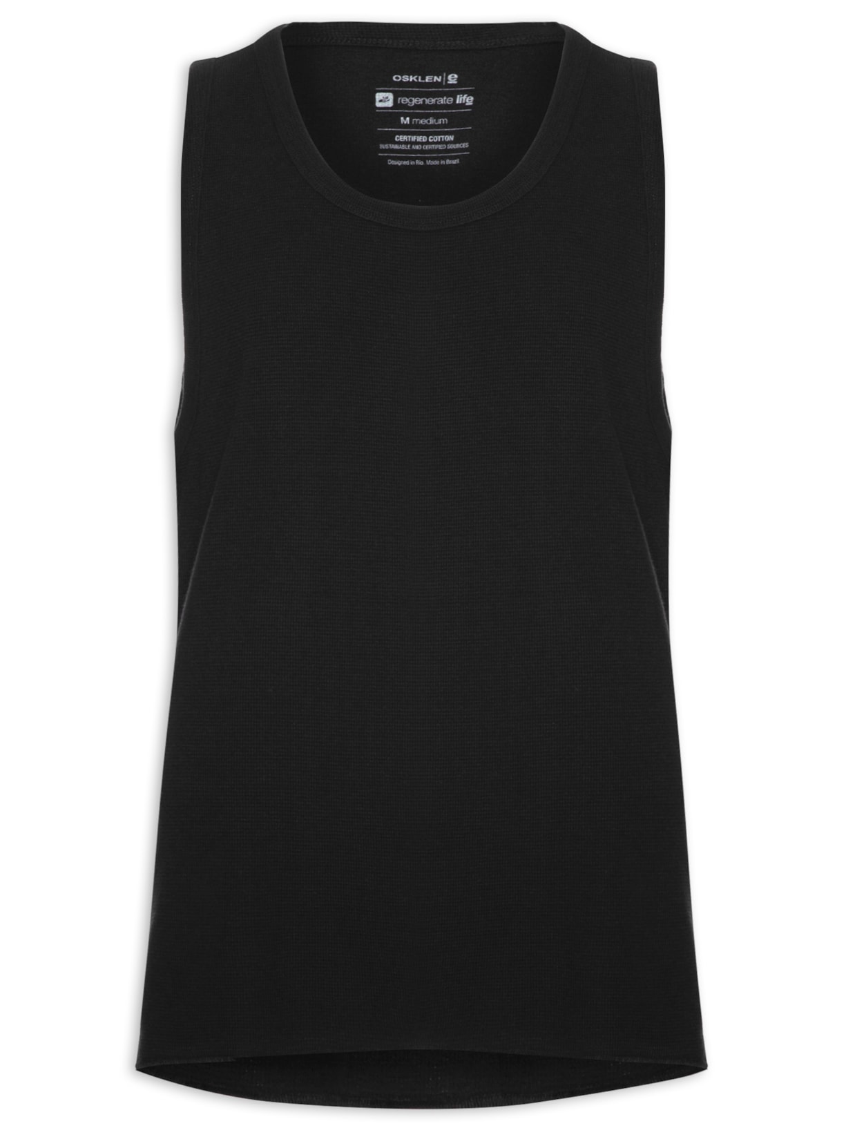 Regata Masculina Quadrile - Preto