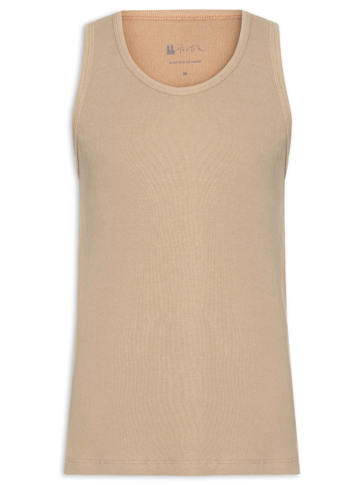 Regata Masculina Rib Slim - Bege