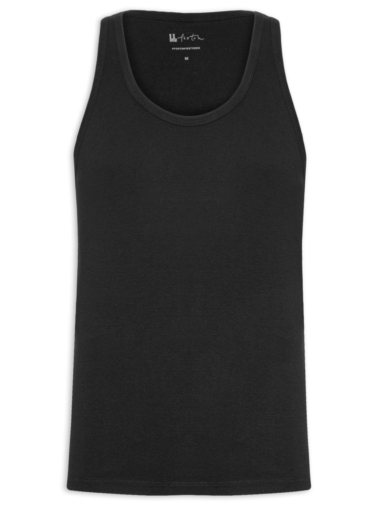 Regata Masculina Ribana Básica - Preto