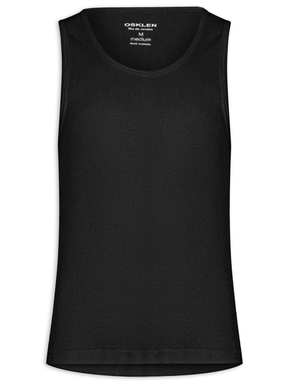 Regata Masculina Ribana E-Basics - Preto