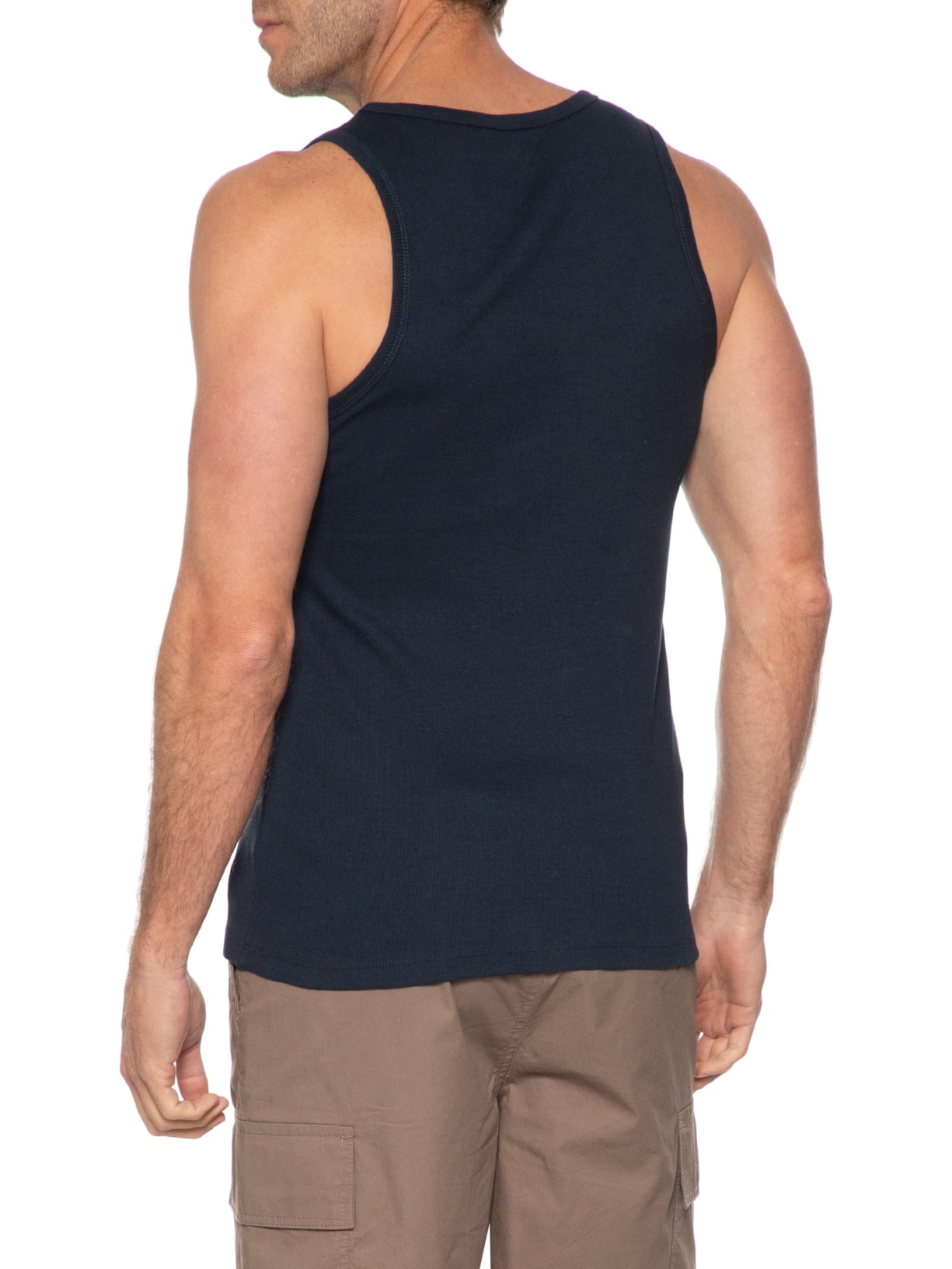 Regata Masculina Ribana Logo Monograma Azul Calvin Klein Jeans