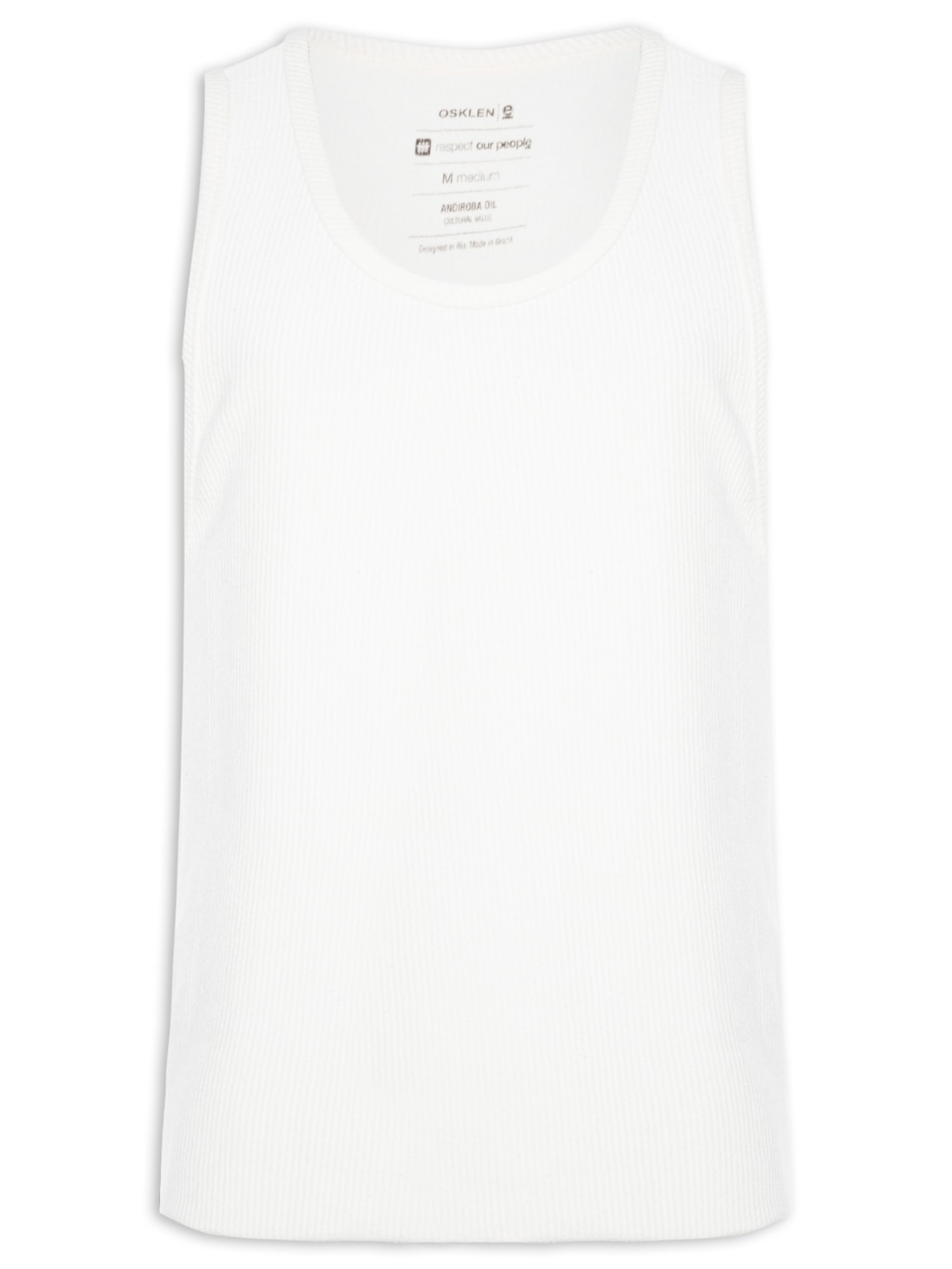 Regata Masculina Rustic Rib - Branco