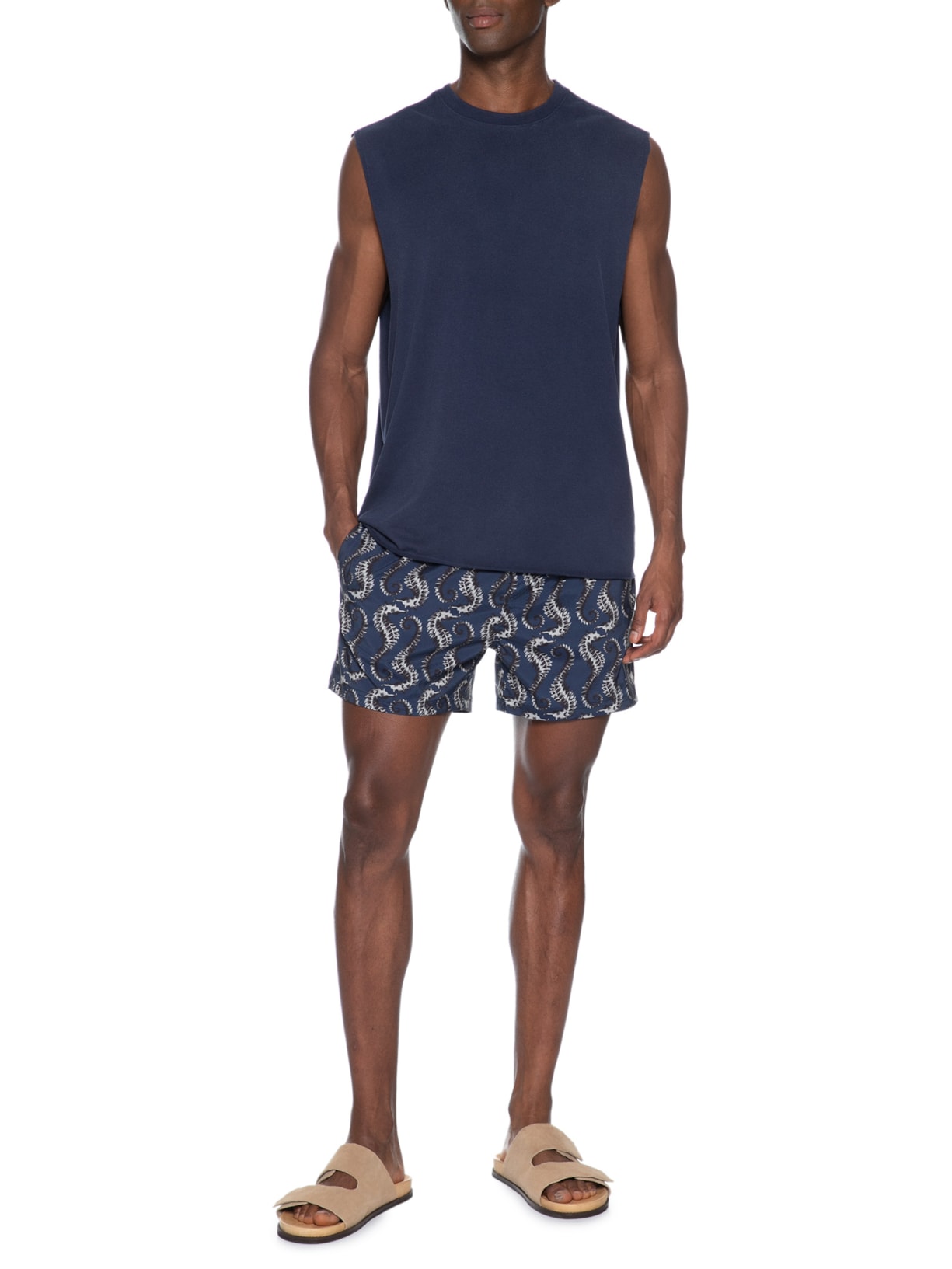 Regata Masculina Rustic Sleeveless Azul Osklen