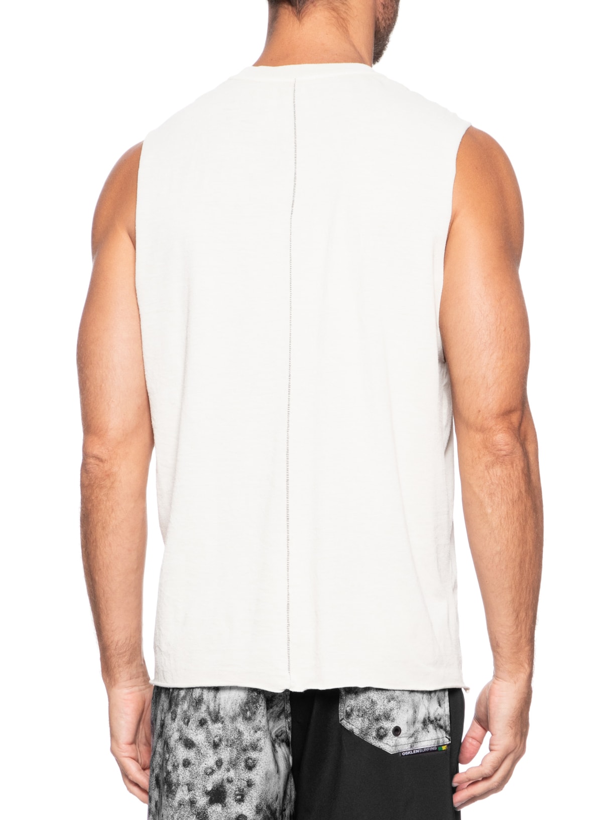 Regata Masculina Rustic Sleeveless Manga Curta Bege Osklen