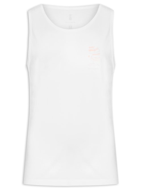 Regata Masculina Silkada Barracas - Branco