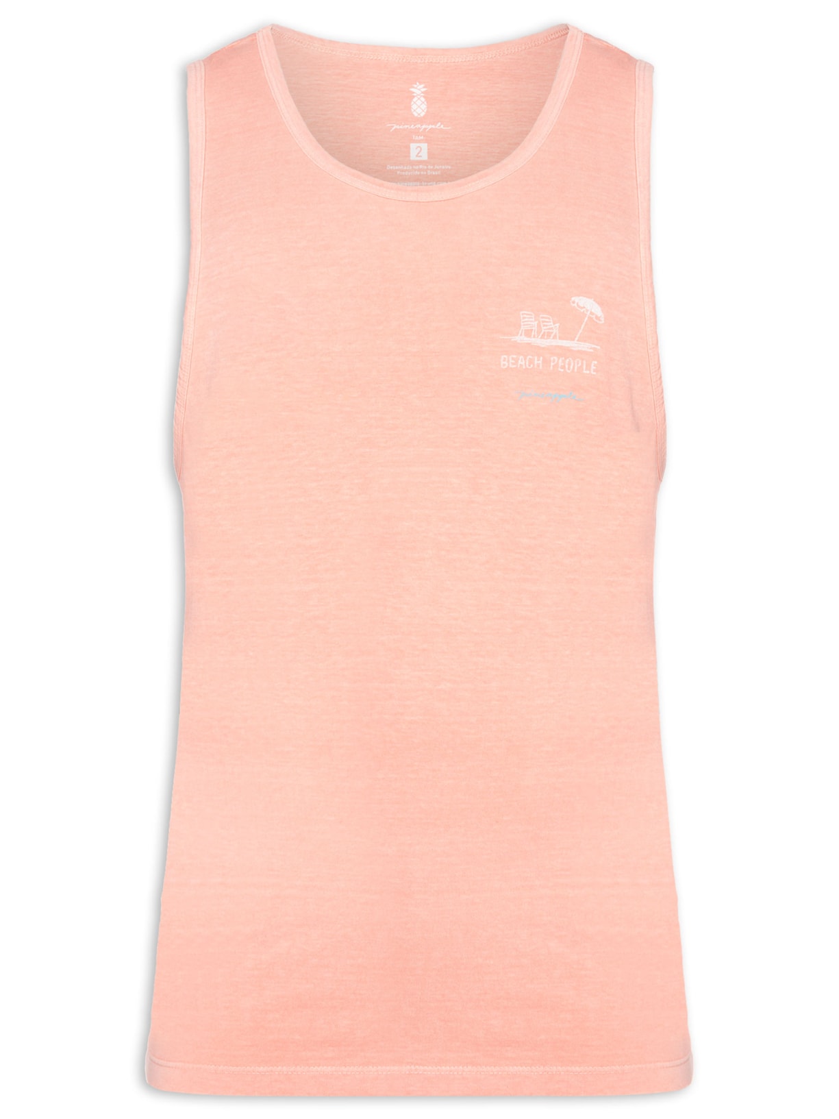 Regata Masculina Silkada Beach People Laranja Pineapple