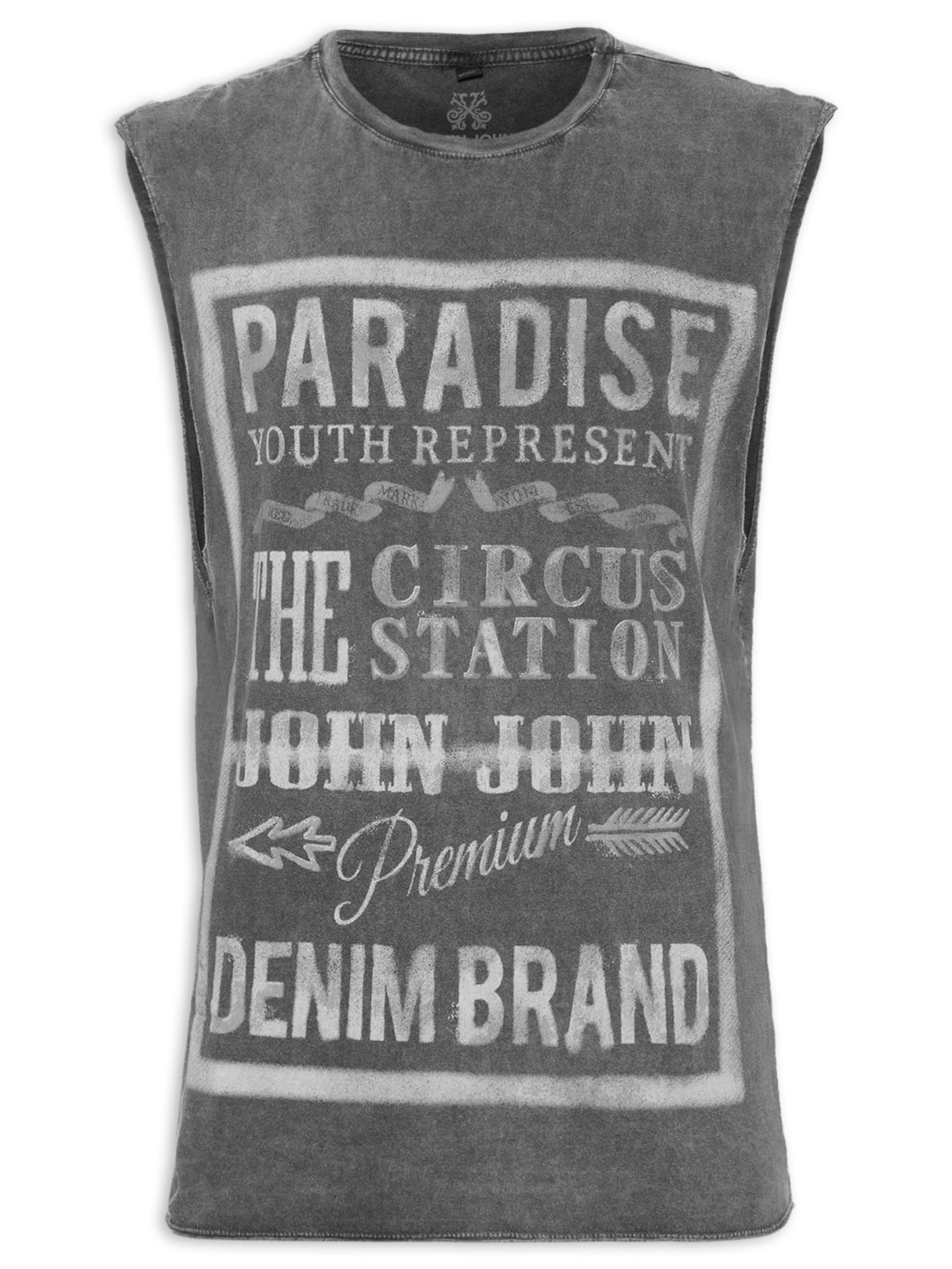 Regata Masculina Skater Circus Station - Cinza