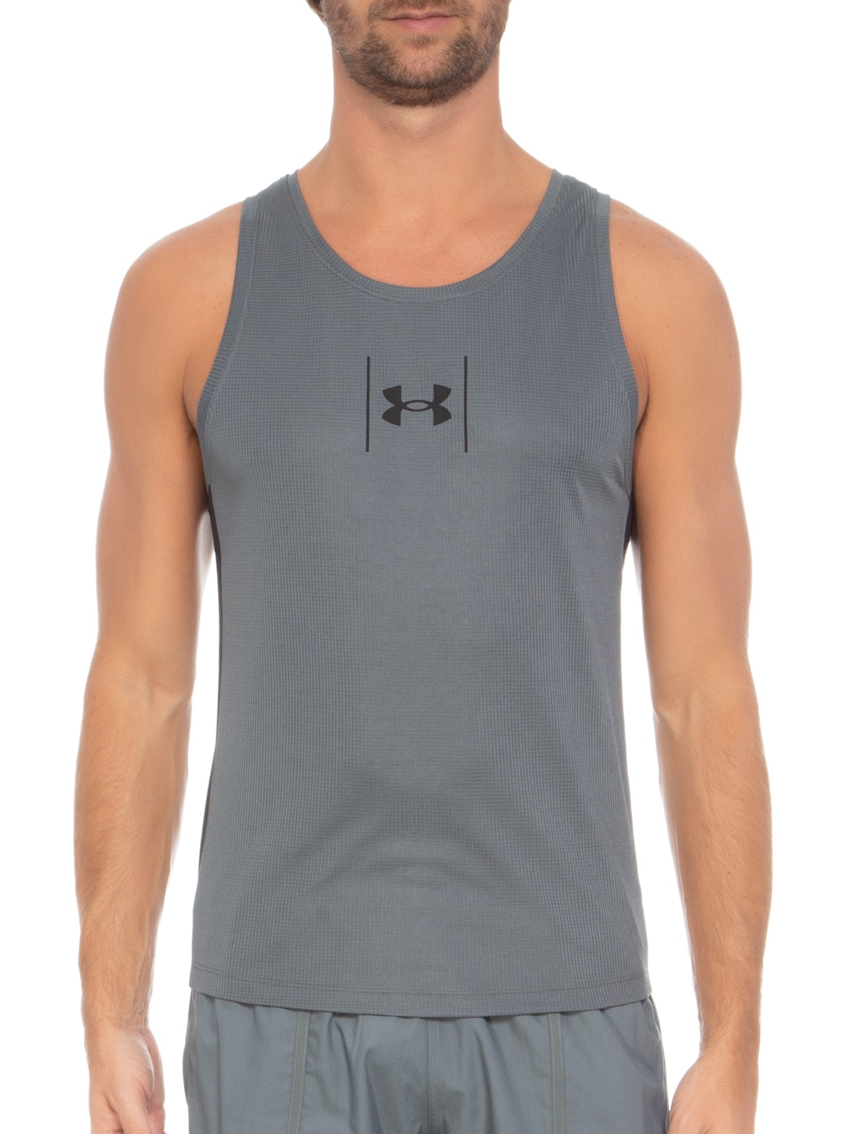 Regata Masculina Speed Stride Shock Cinza Under Armour