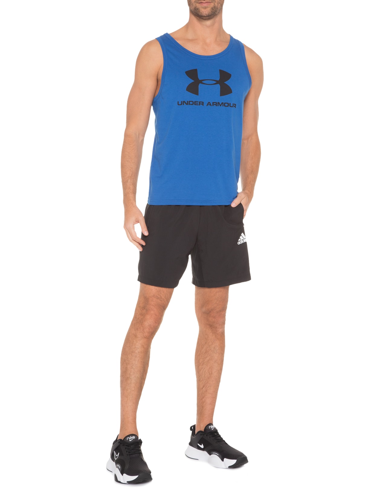 Regata Masculina Sportstyle Logo Tank Azul Under Armour