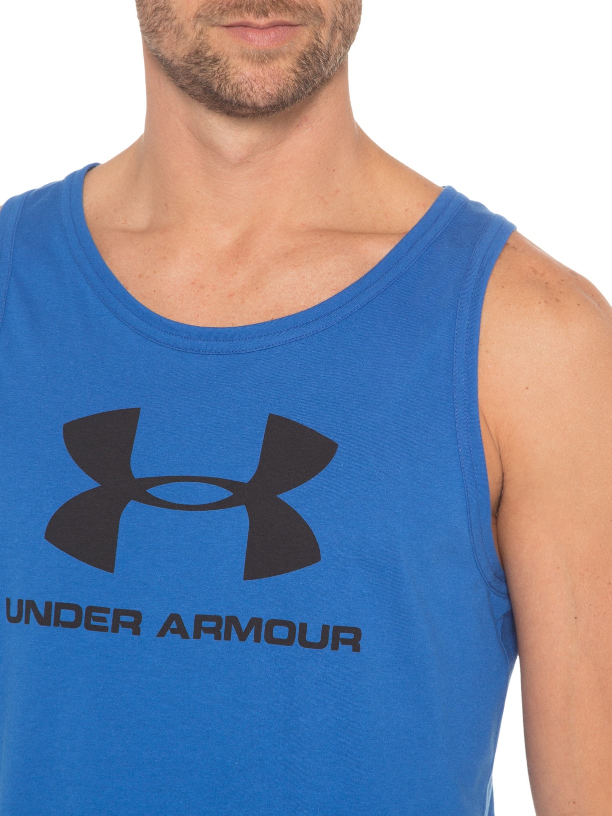 Regata Masculina Sportstyle Logo Tank Azul Under Armour