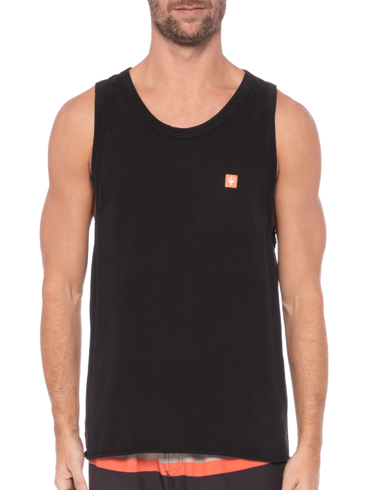 Regata Masculina Strong Box Tridente Preto Osklen