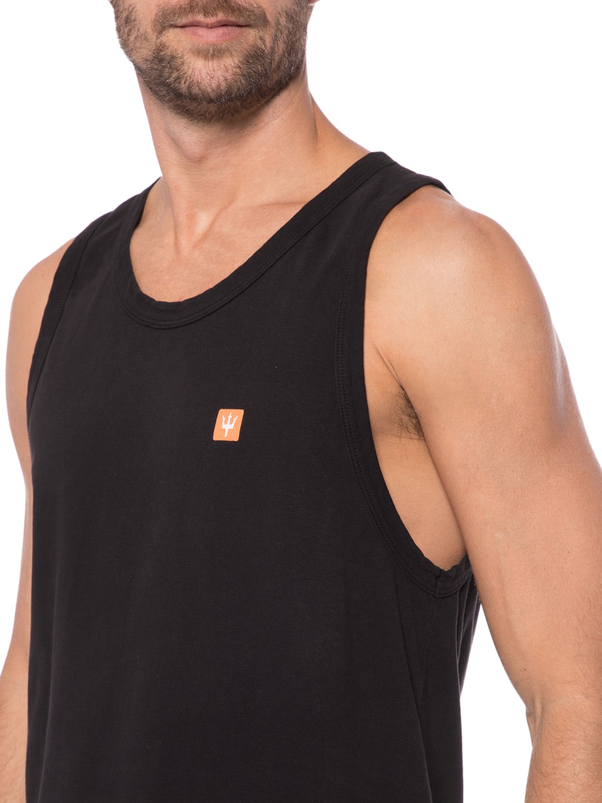 Regata Masculina Strong Box Tridente Preto Osklen