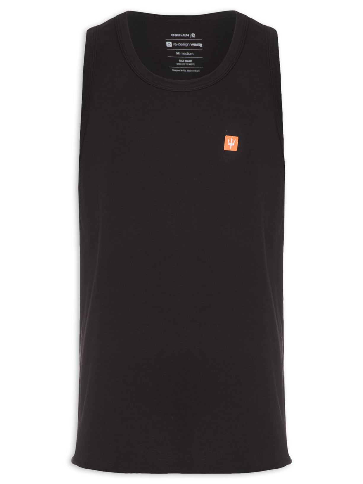 Regata Masculina Strong Box Tridente - Preto