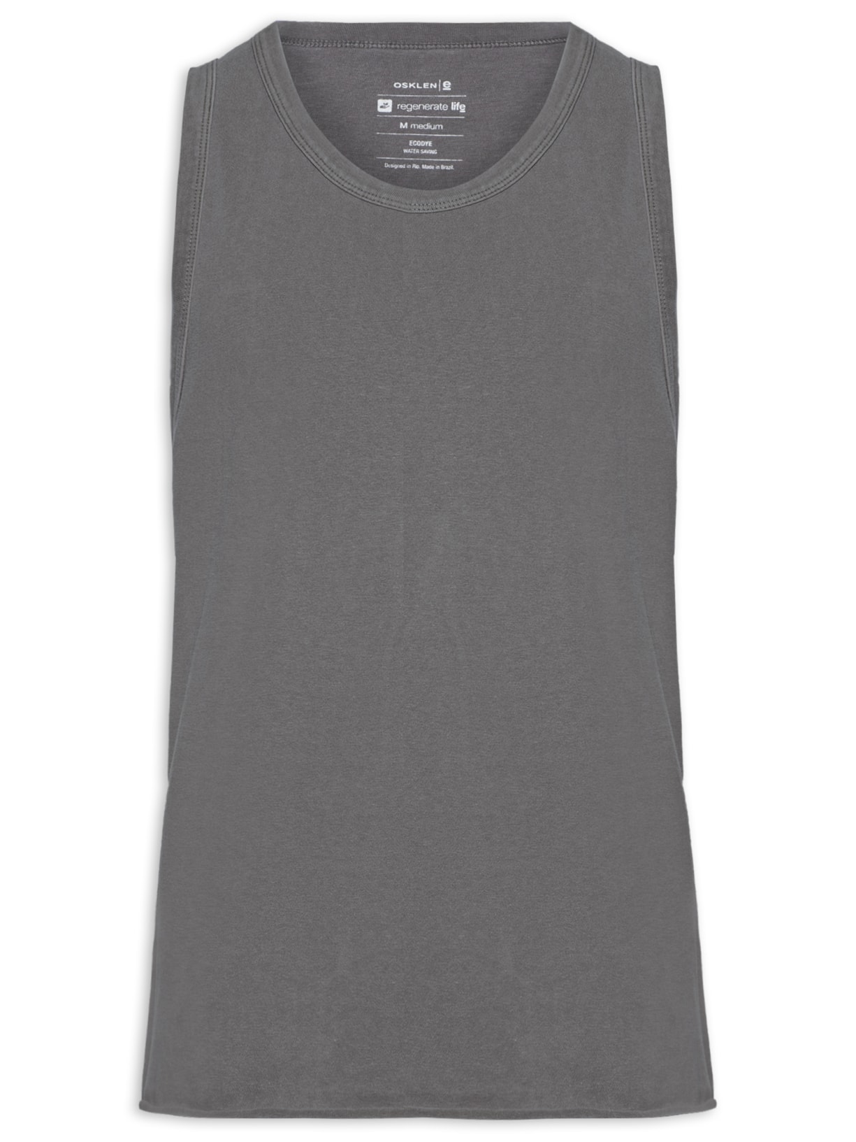 Regata Masculina Strong Lisa - Cinza