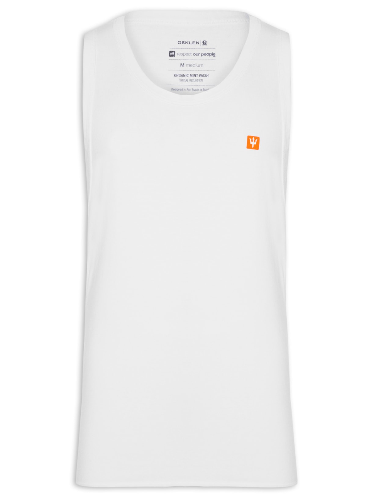 Regata Masculina Strong Tridente - Branco