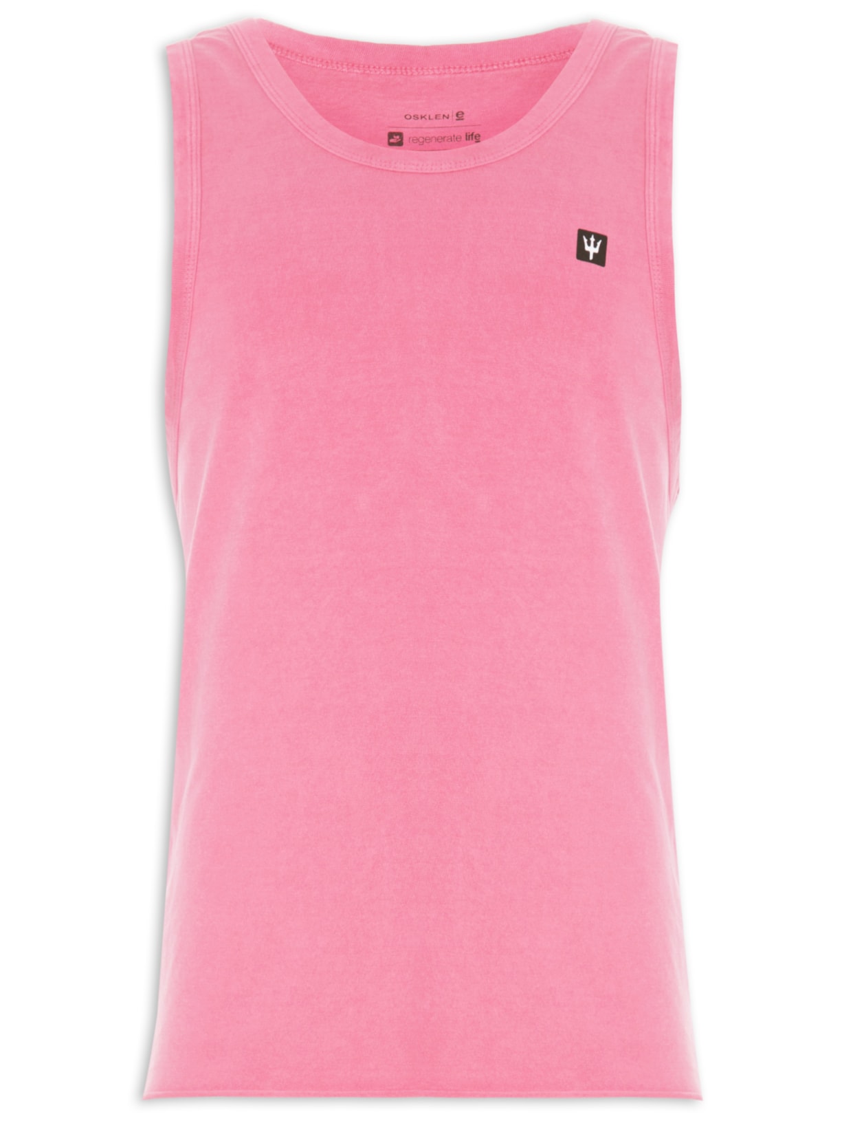 Regata Masculina Strong Tridente Rosa Osklen