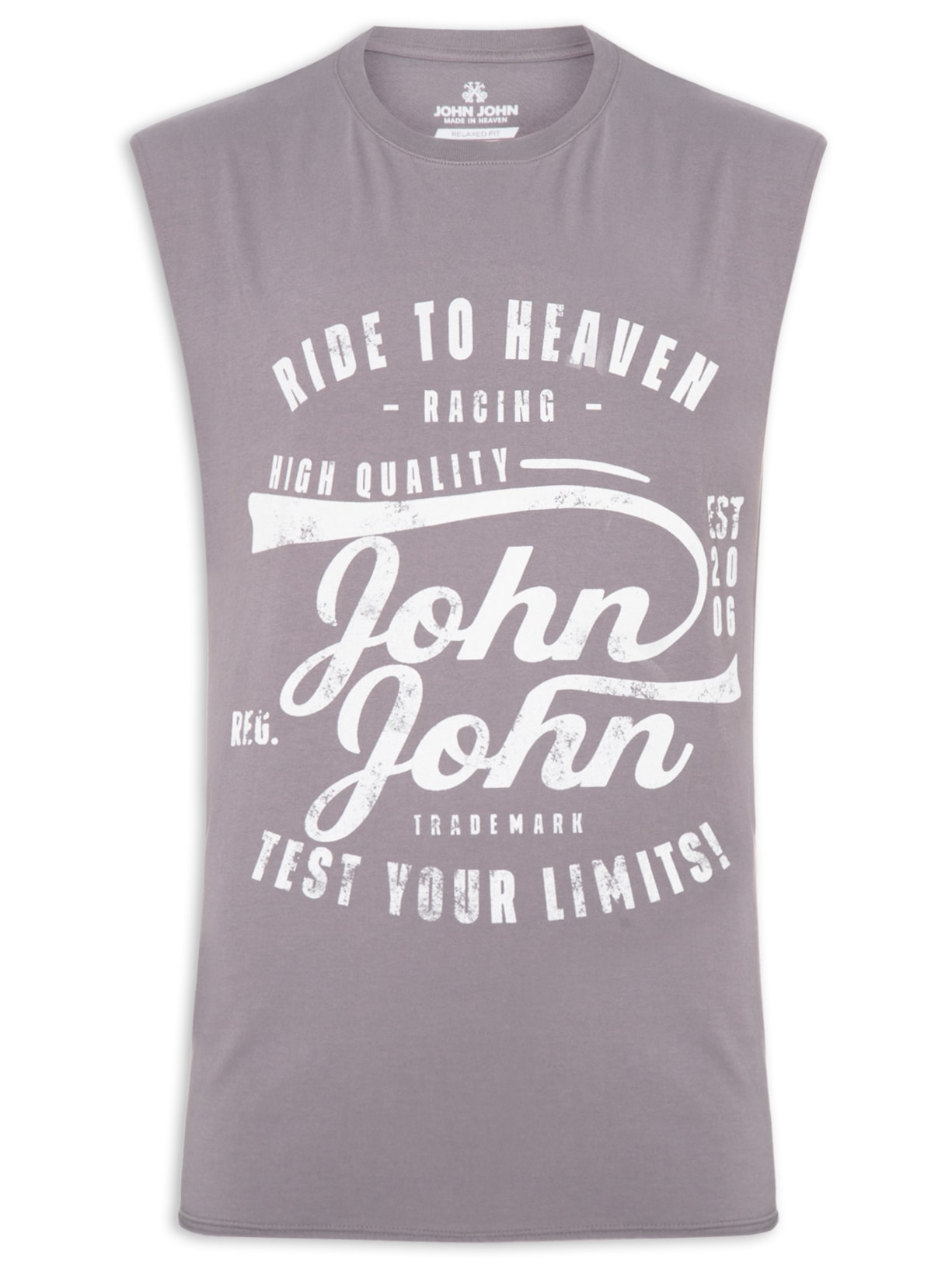 Regata Masculina Test Your Limits - Cinza