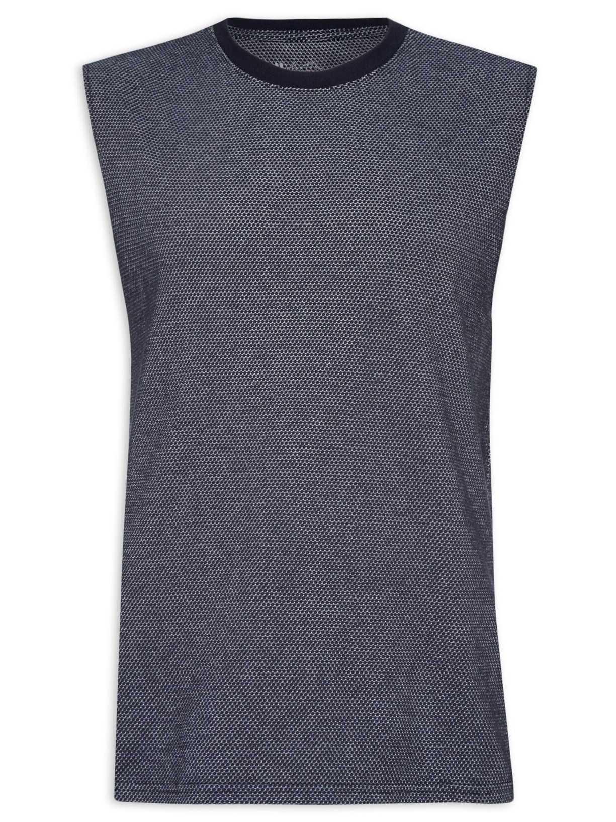 Regata Masculina Textura Roca - Azul