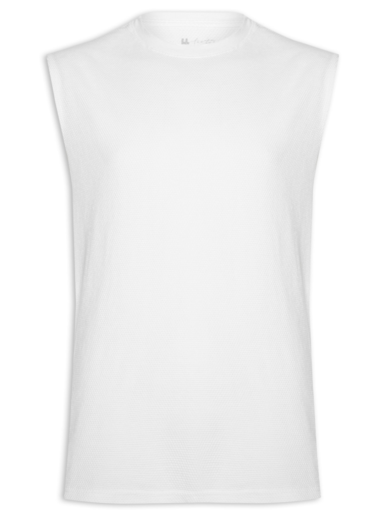 Regata Masculina Textura Roca - Branco