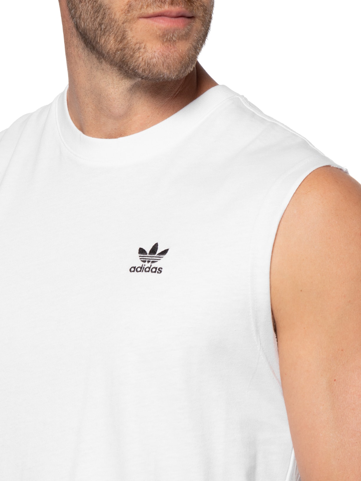 Regata Masculina Trefoil Essentials Branco Adidas Originals