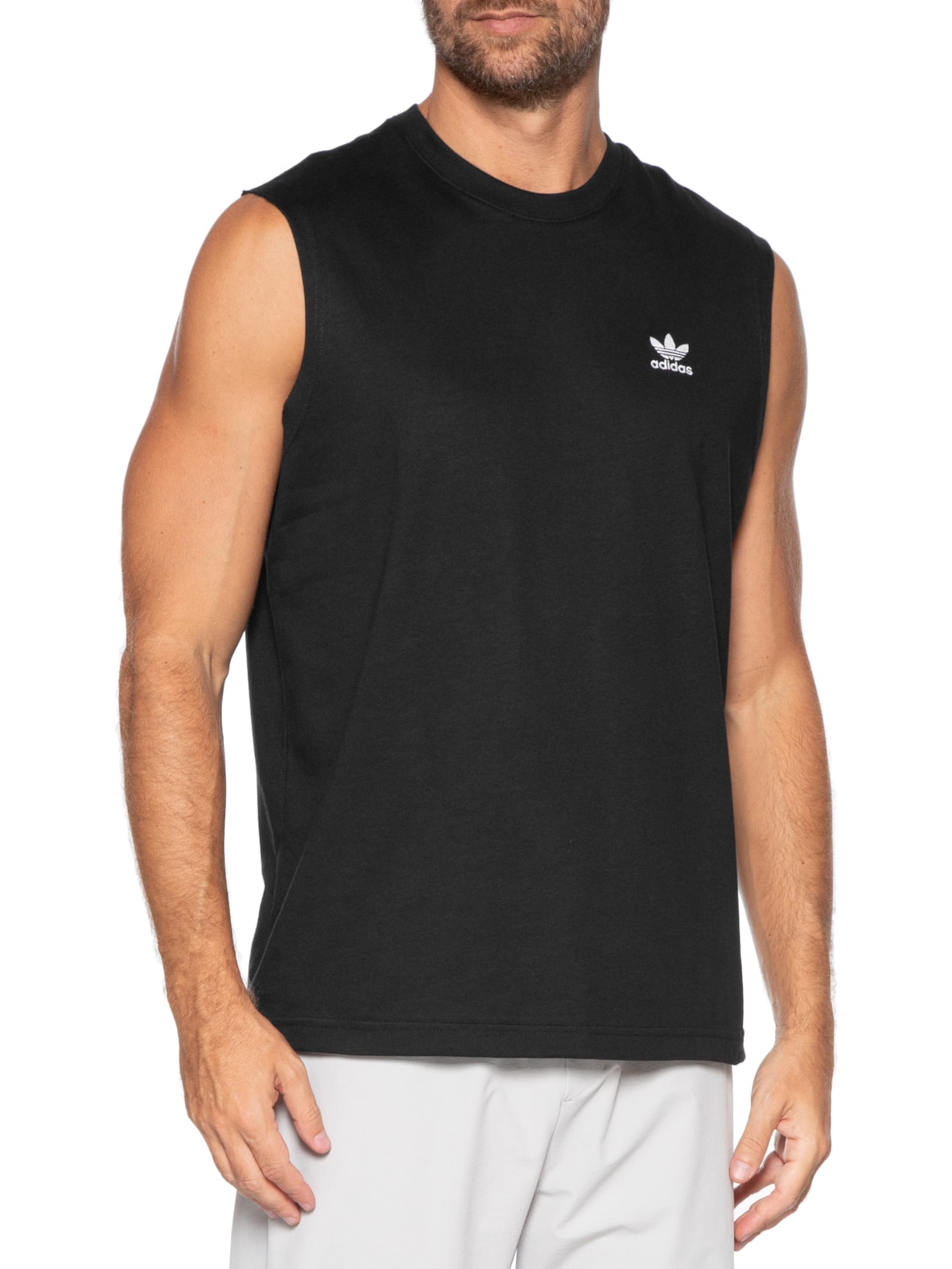 Regata Masculina Trefoil Essentials Preto Adidas Originals