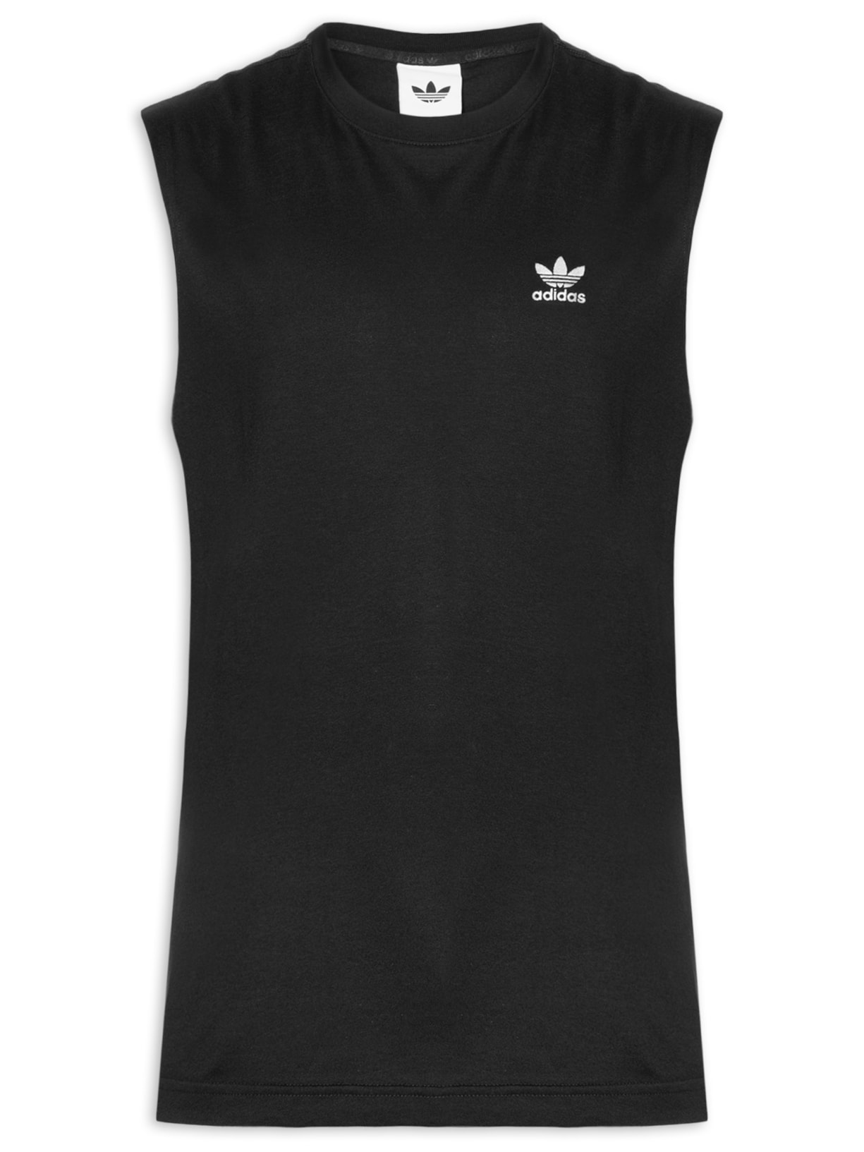 Regata Masculina Trefoil Essentials Preto Adidas Originals