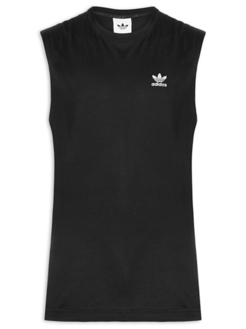 Regata Masculina Trefoil Essentials - Preto
