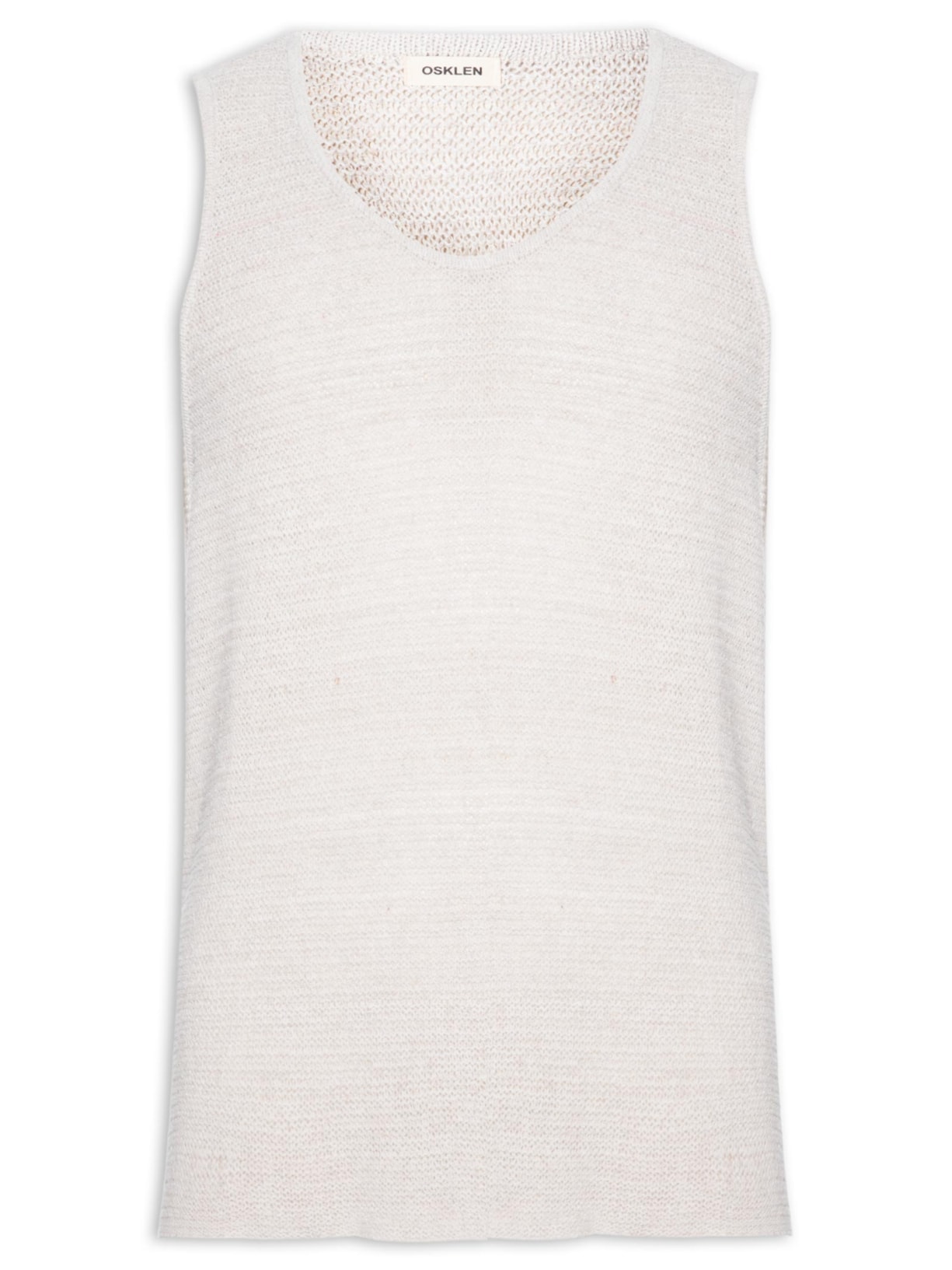 Regata Masculina Tricot Juta Bege Osklen