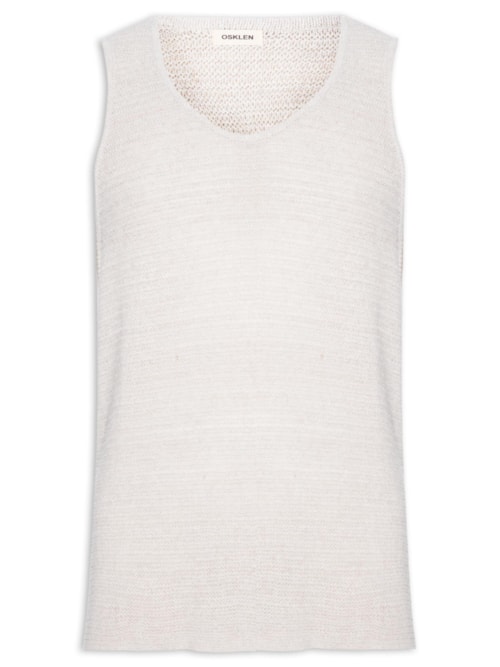 Regata Masculina Tricot Juta - Bege