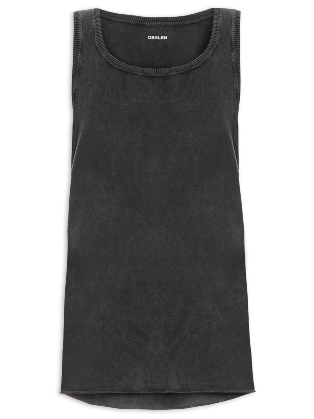 Regata Masculina Tricot Marmorizado - Preto