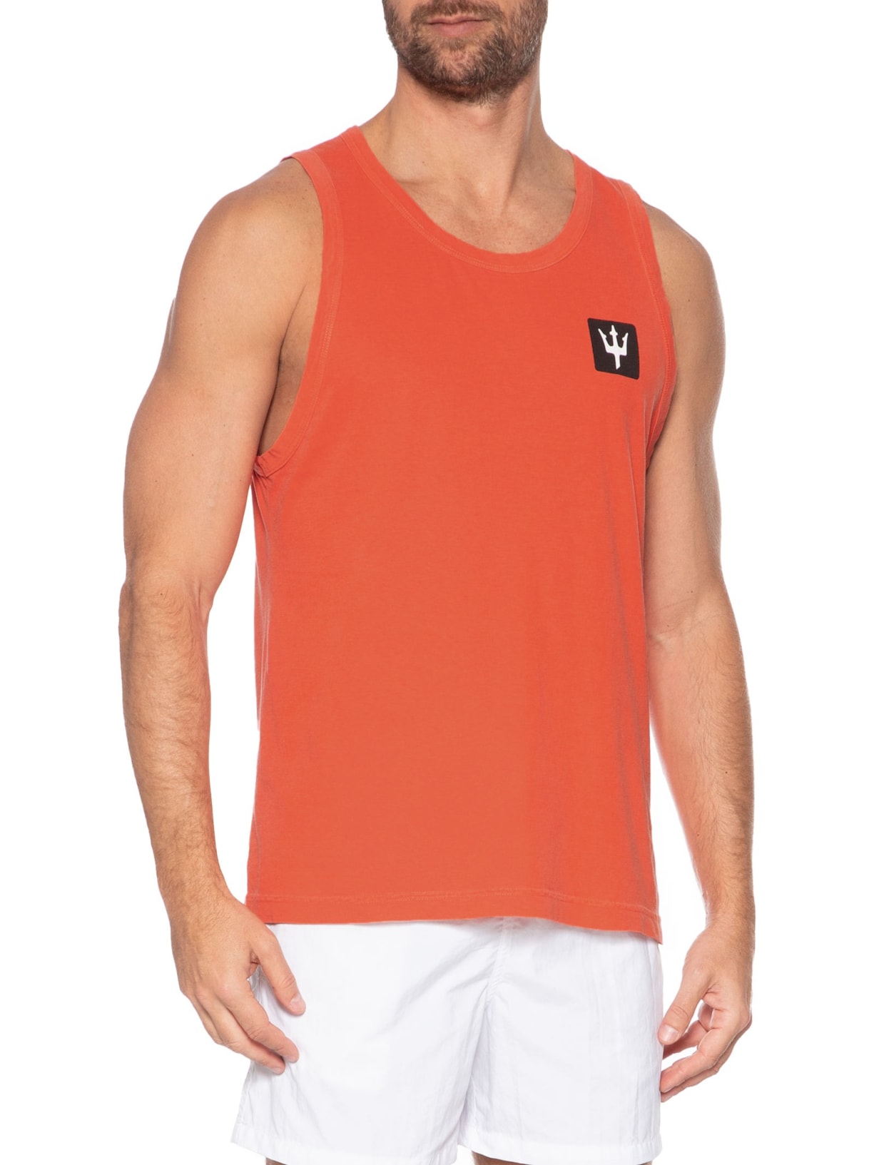 Regata Masculina Tridente Box Laranja Osklen