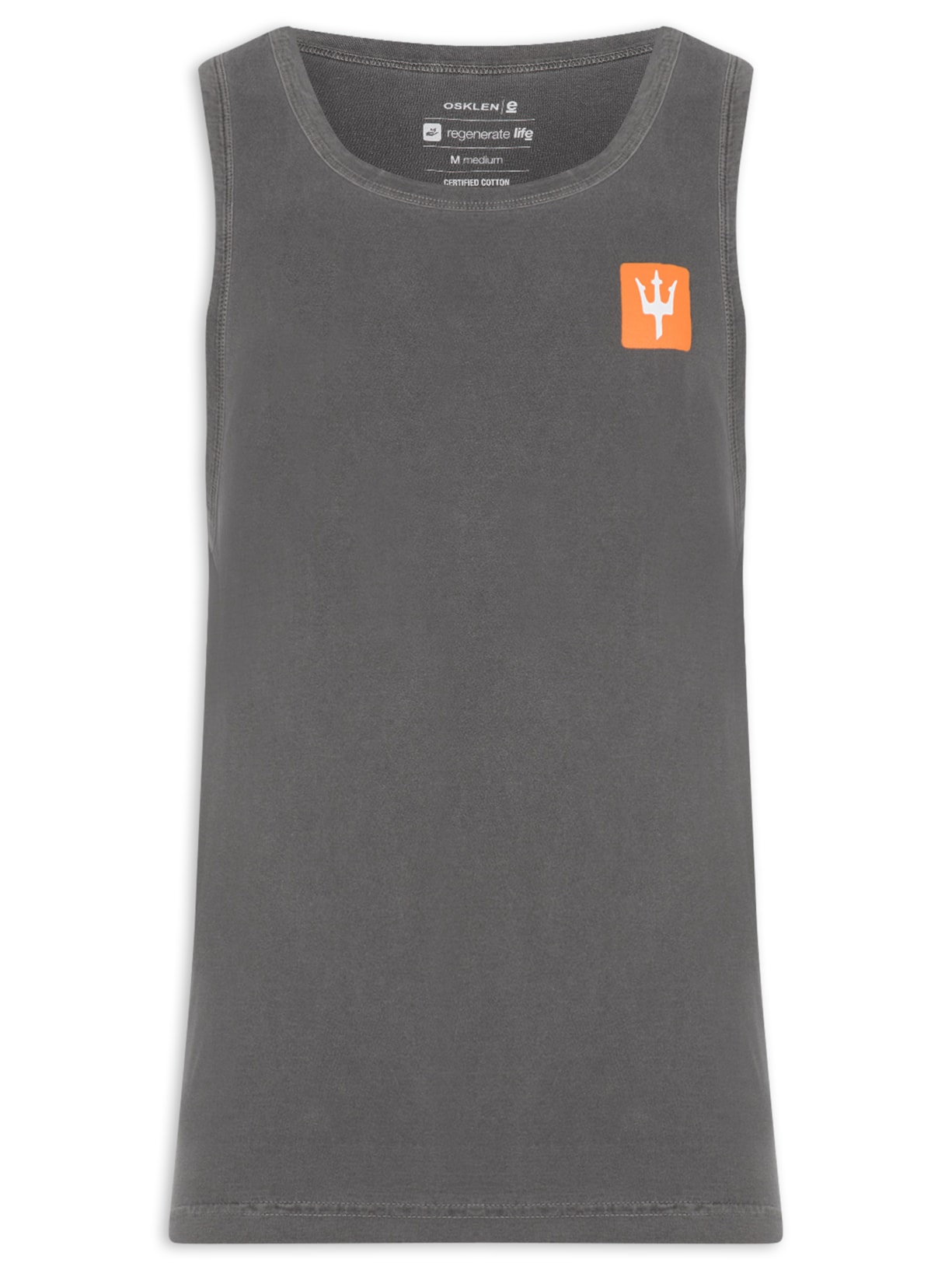 Regata Masculina Tridente Box Preto Osklen