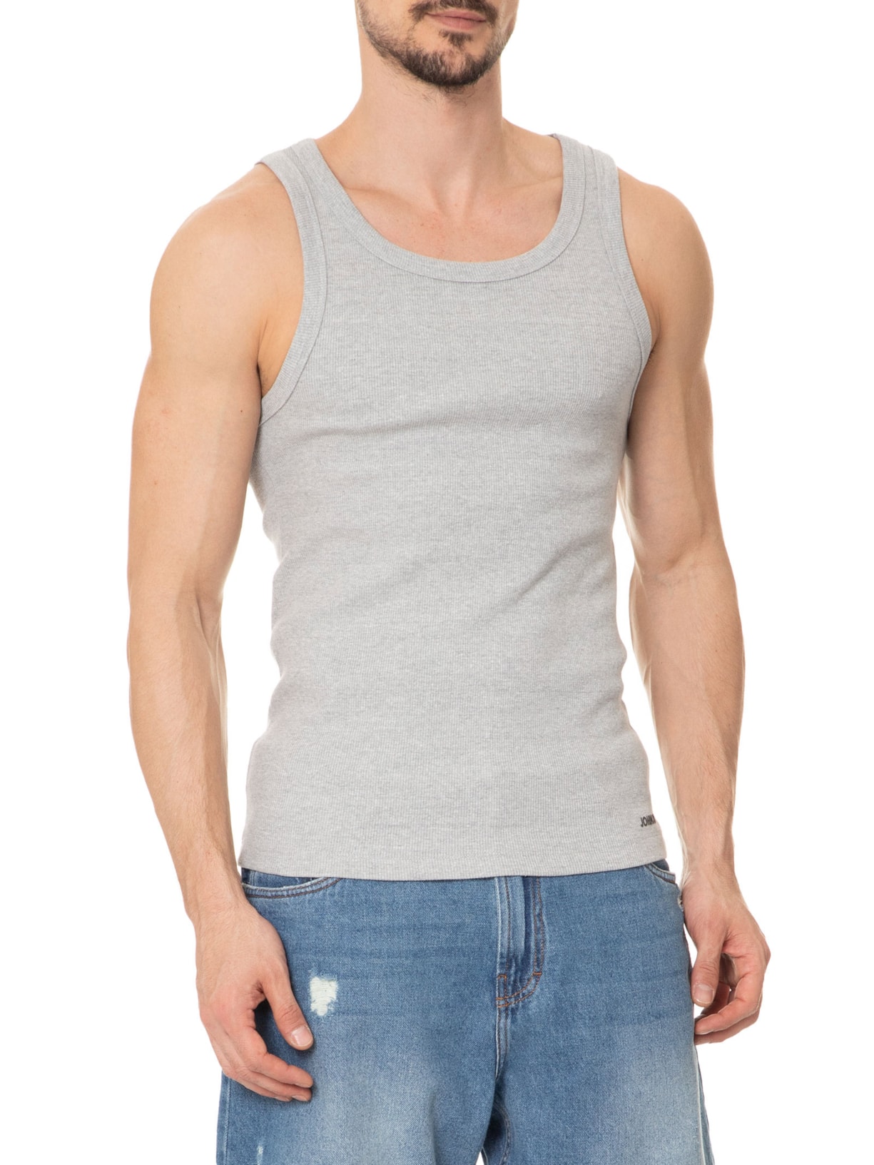 Regata Masculina Under Mescla Cinza John John