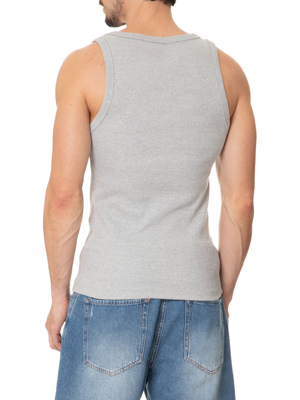 Regata Masculina Under Mescla Cinza John John