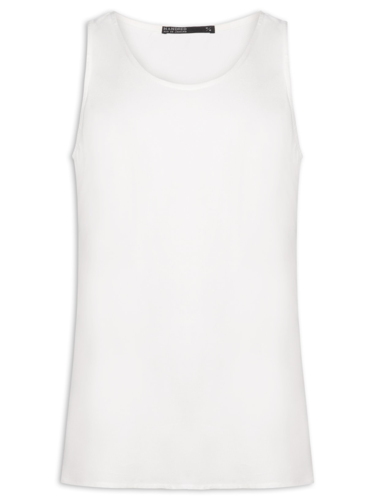 Regata Masculina Viscose Branco Handred