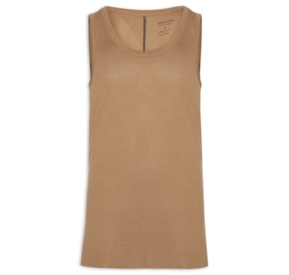 Regata Masculina Visual Linen Cut - Marrom