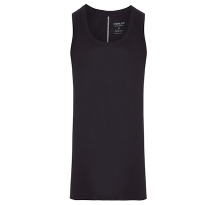 Regata Masculina Visual Linen Cut - Preto