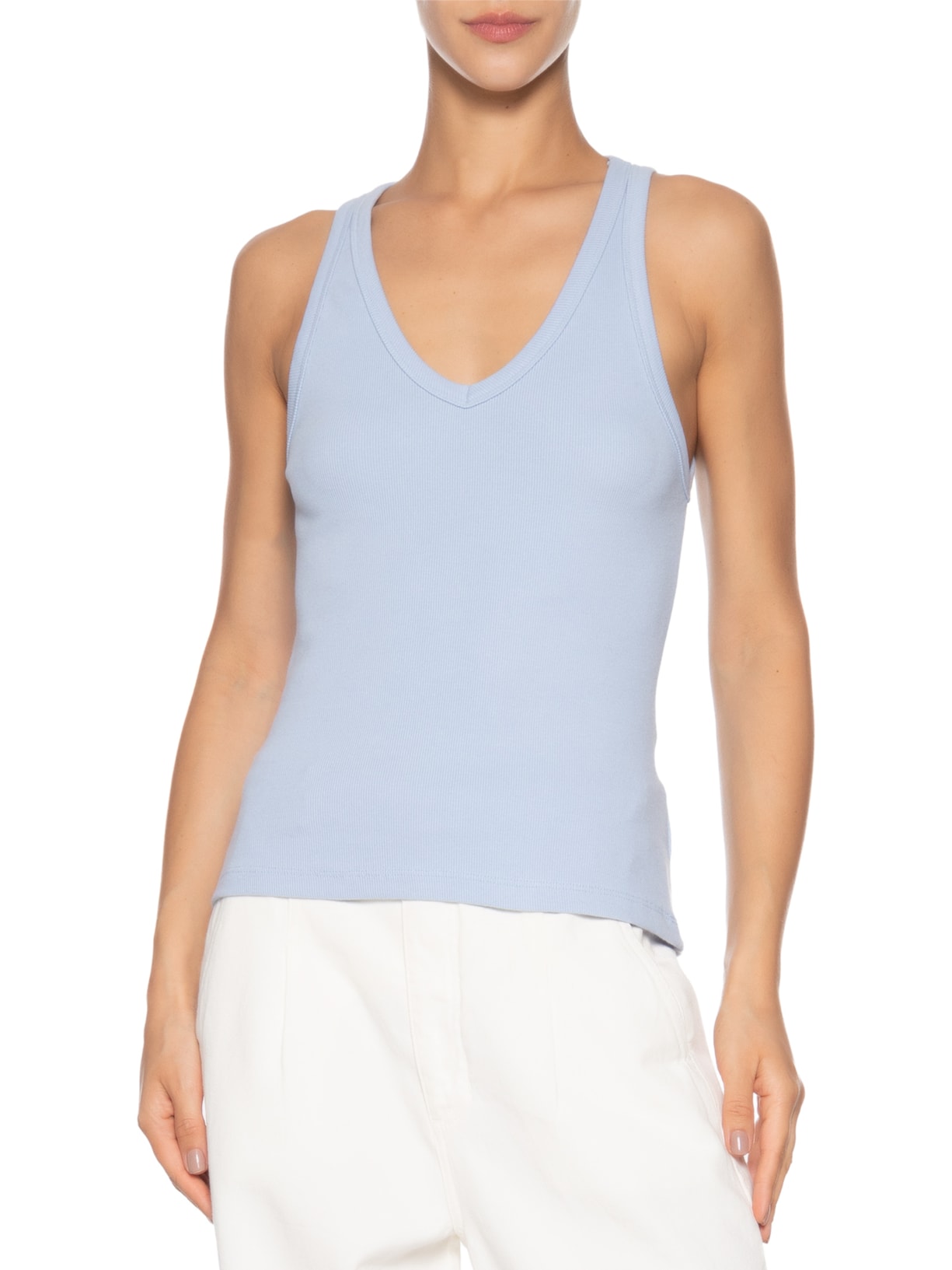 Regata Rib V Neck Azul Camys