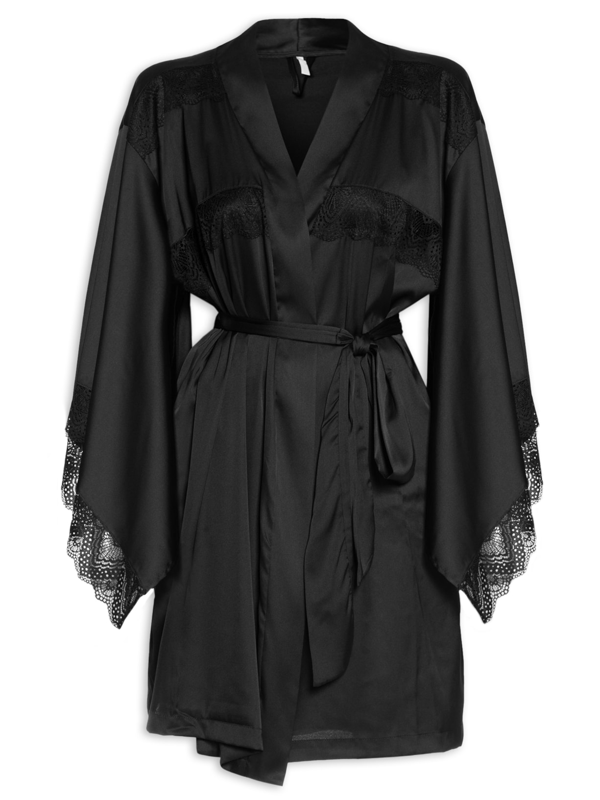 Robe Curto Cetim Florença - Preto