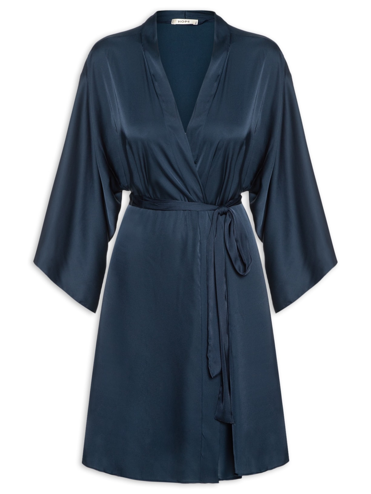 Robe Em Cetim Grace - Azul