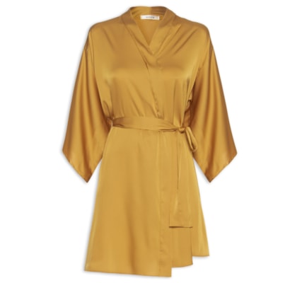 Robe Em Cetim Grace - Dourado