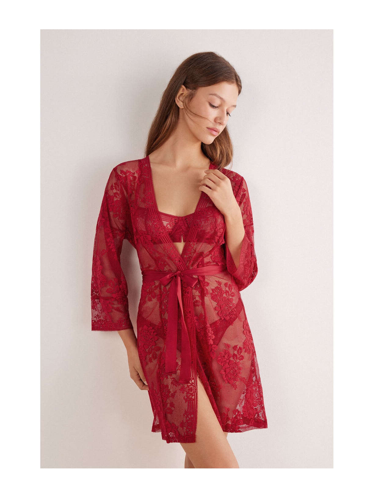Robe Em Renda La Femme Fatale Vermelho Intimissimi