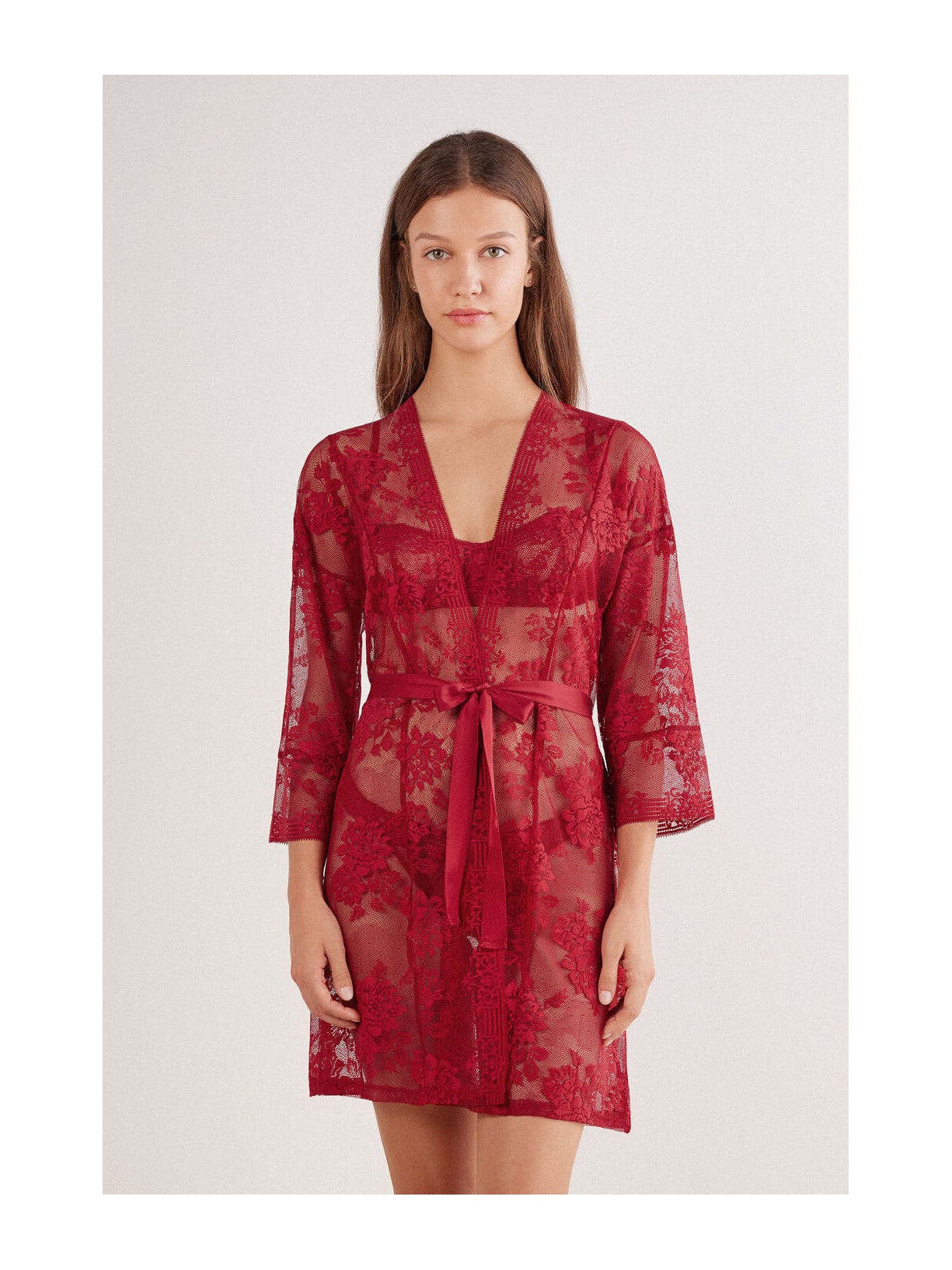 Robe Em Renda La Femme Fatale Vermelho Intimissimi