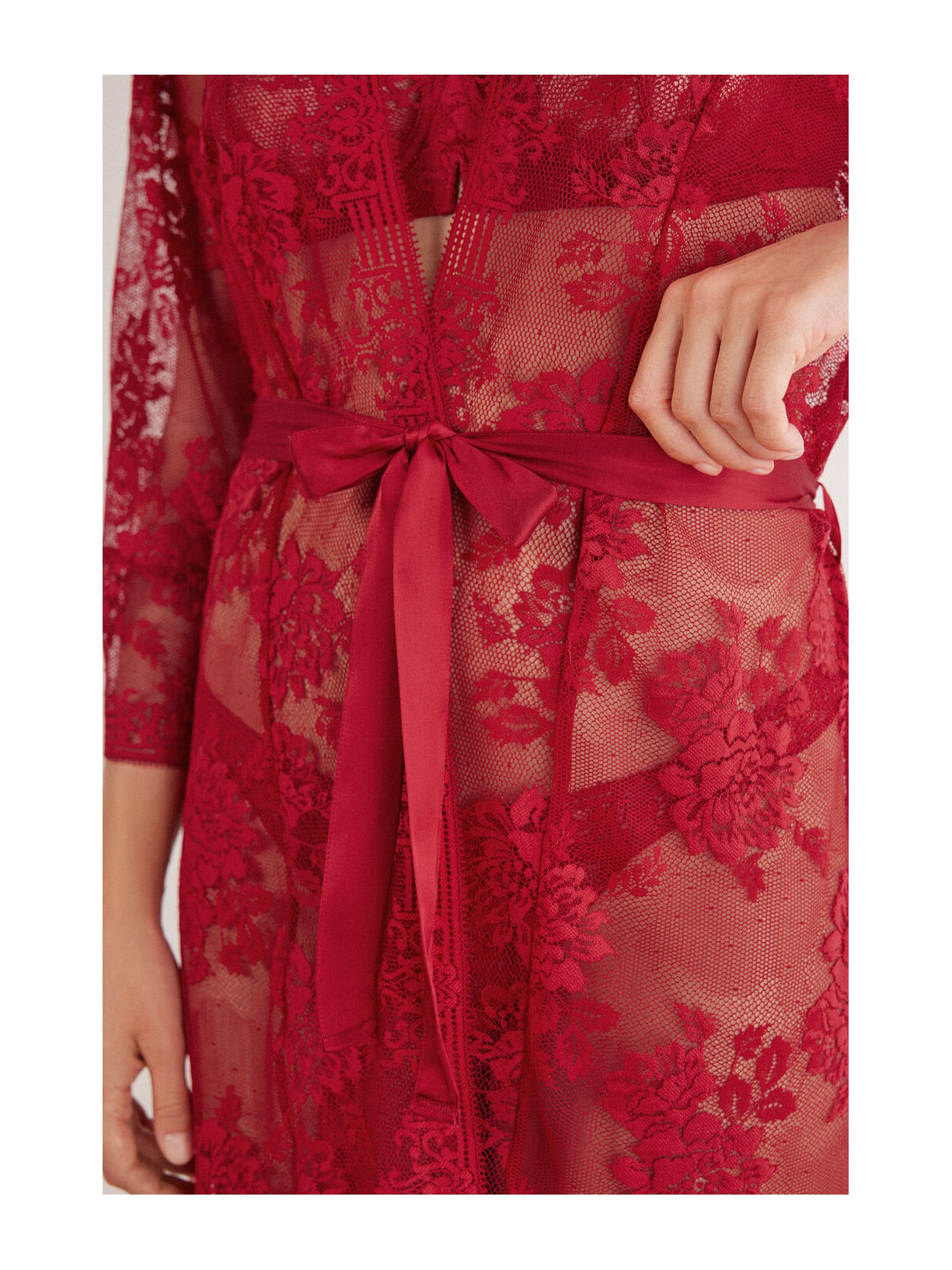 Robe Em Renda La Femme Fatale Vermelho Intimissimi
