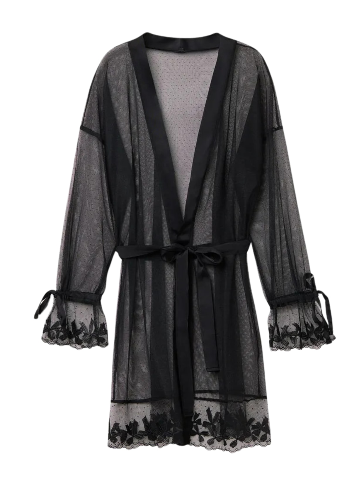 Robe Em Tule Frou Frou Romance - Preto