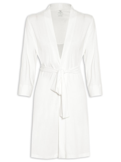 Robe Feminino De Algodão Pima - Off White