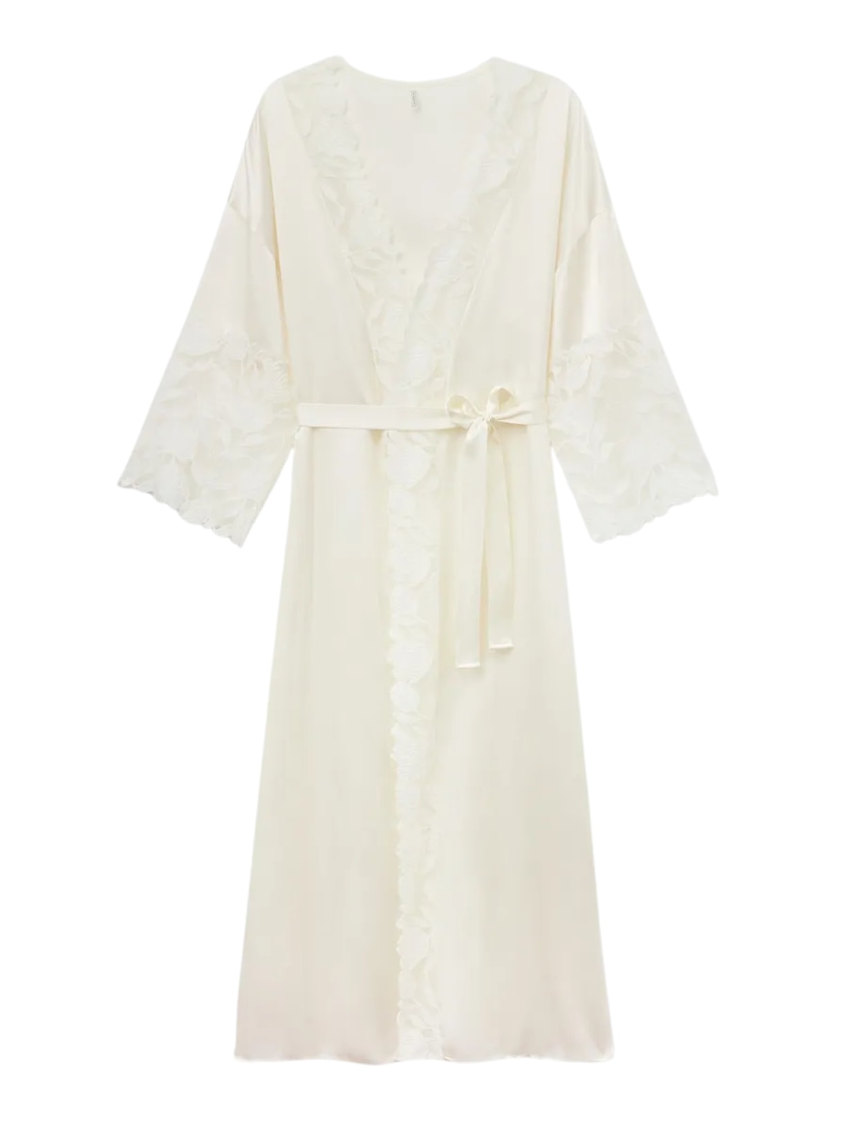 Robe Longo Em Seda All About Flowers Marfim Intimissimi